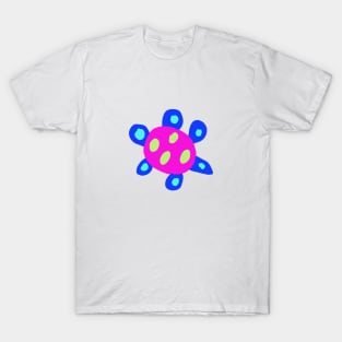 purple blue tortoise design T-Shirt